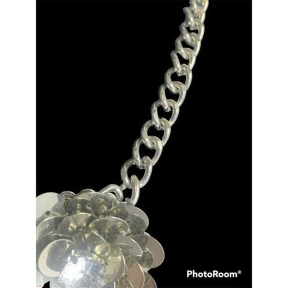 Vera Wang Rhinestone Flower Statement Necklace - Picture 3 of 5